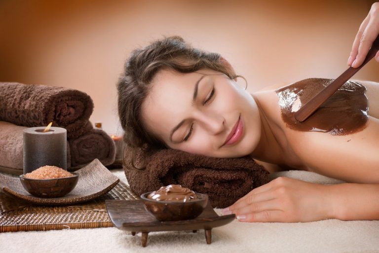 Spa Chocolate Mask. Luxury Spa Treatment